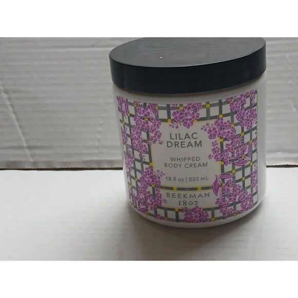2x-Beekman 1802 Pure Goat Milk Whipped Body Cream 18 oz LILAC DREAM New No Box